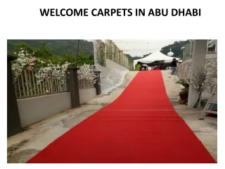 welcome carpets in abu dhabi