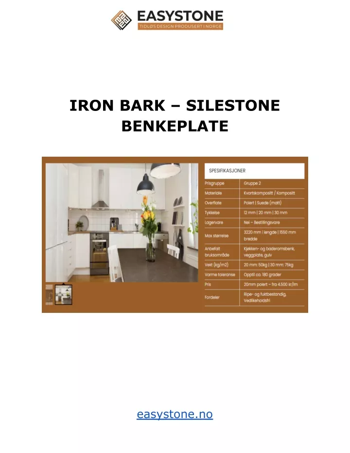 iron bark silestone benkeplate