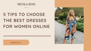 5 Tips to Choose the Best Dresses for Women Online