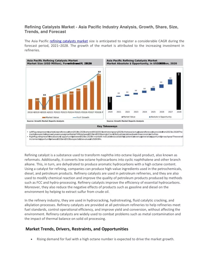 refining catalysts market asia pacific industry