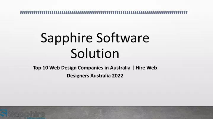 sapphire software solution