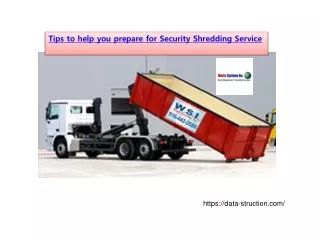 tips to help you prepare for security shredding