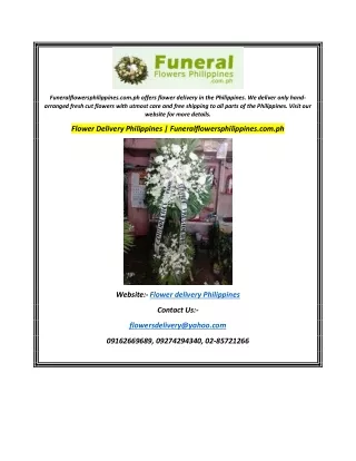 Flower Delivery Philippines  Funeralflowersphilippines.com.ph