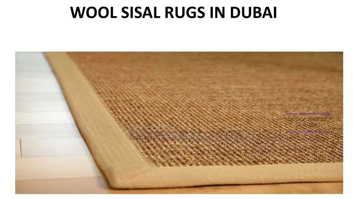 wool sisal rugs in dubai