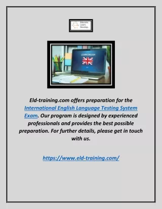 International English Language Testing System Exam | Eld-training.com