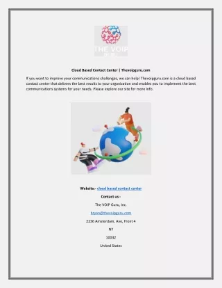 cloud based contact center thevoipguru com