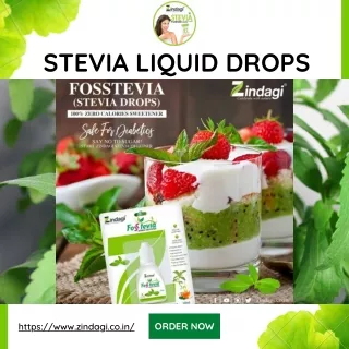 Stevia Liquid Drops - Zindagi Celebrate Stevia