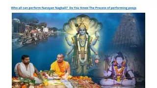 Who all can perform Narayan Nagbali? Do You Know The Process of performing pooja