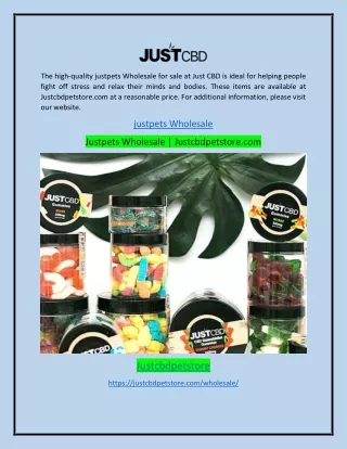 Justpets Wholesale | Justcbdpetstore.com
