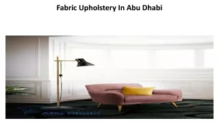fabric upholstery in abu dhabi