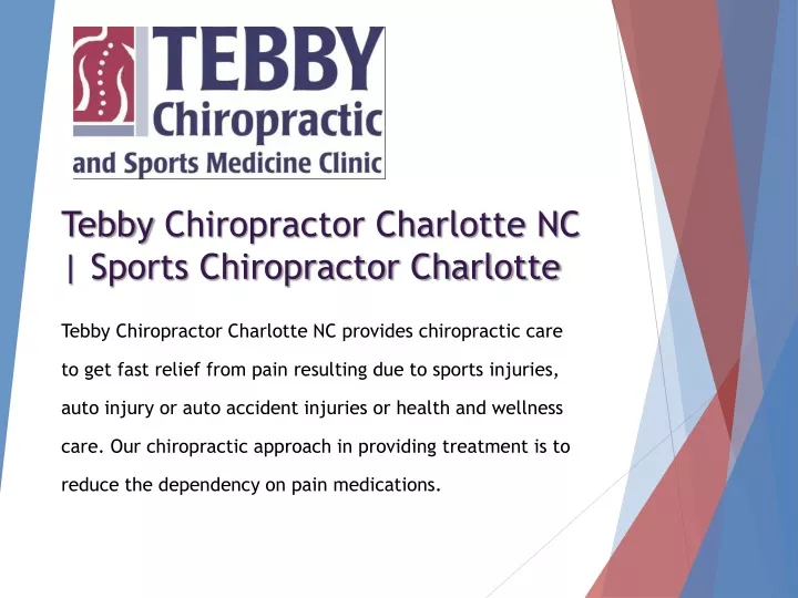 tebby chiropractor charlotte nc sports chiropractor charlotte