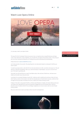 Watch Love Opera Online