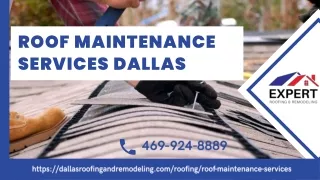 Roof Maintenance Services Dallas | Professional Roofing Services