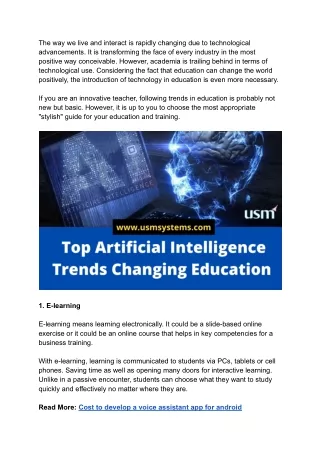 the way we live and interact is rapidly changing