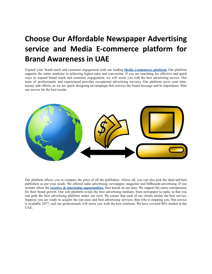 choose our affordable newspaper advertising