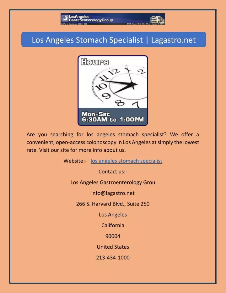 los angeles stomach specialist lagastro net