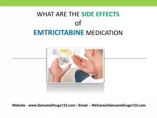 what are the side effects of emtricitabine