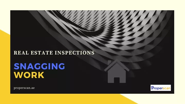 real estate inspections snagging work