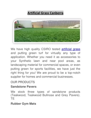 artificial grass canberra