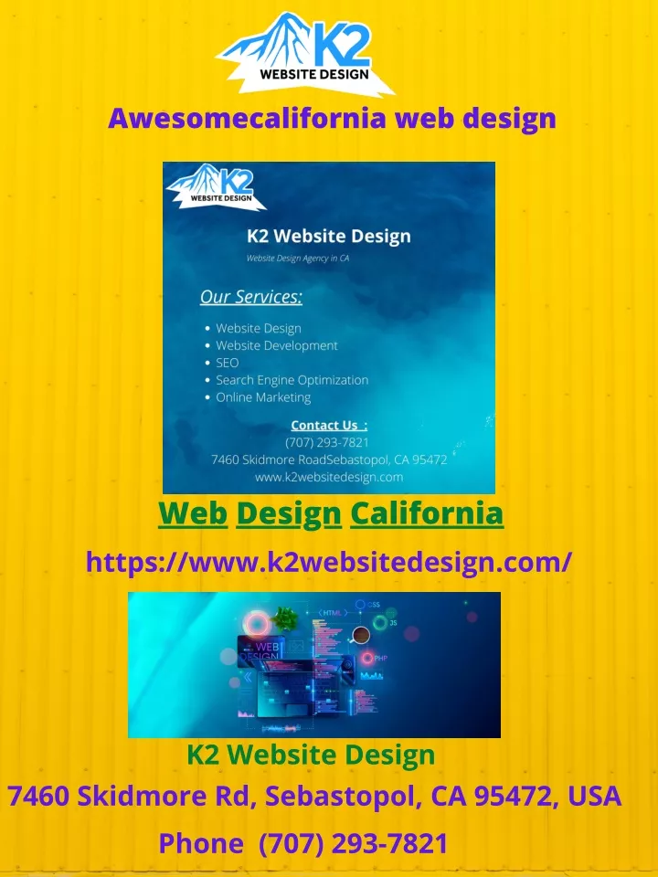 awesomecalifornia web design