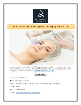 stretch mark treatment apex nc raleighajcmedical