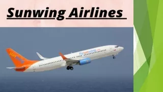 1-888-595-2181 Sunwing Airlines Flight Reservation Number