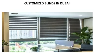 customized blinds in dubai