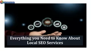 Everything you Need to Know About Local SEO Services
