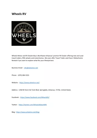 Wheels RV