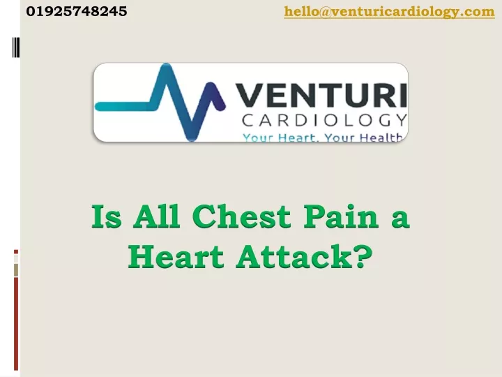 is all chest pain a heart attack