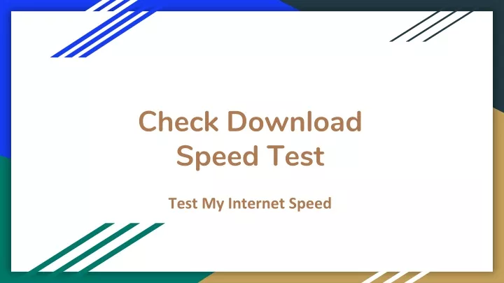 check download speed test