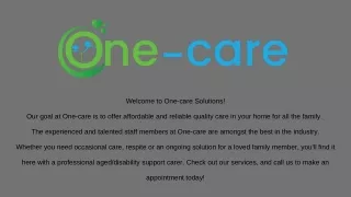 Age Care Services - One Care
