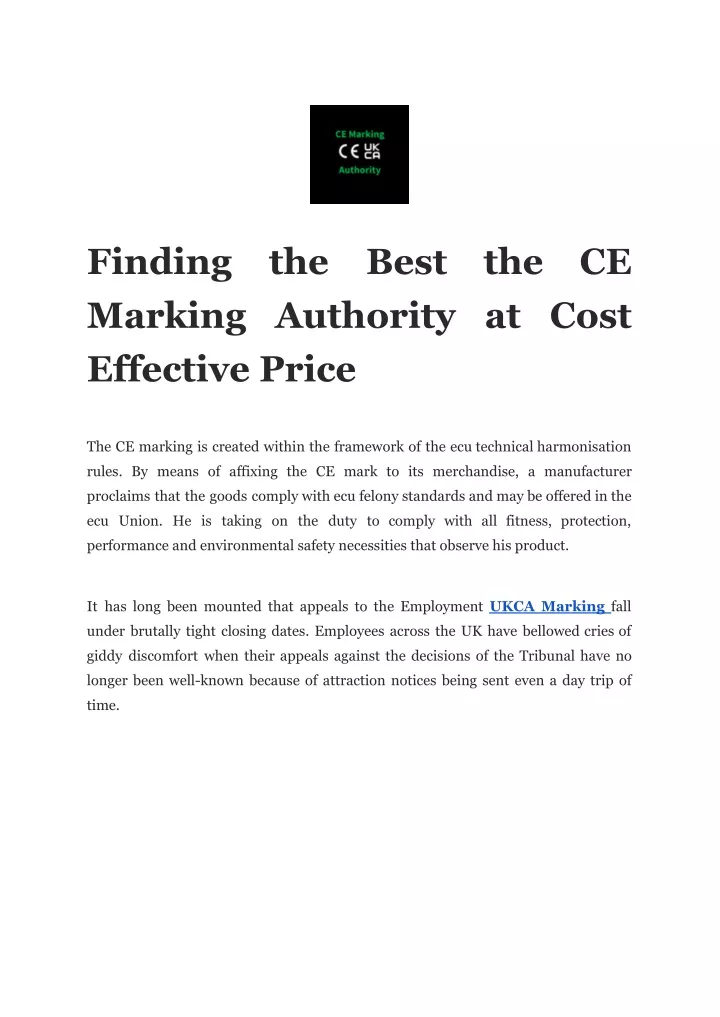 finding marking authority at cost effective price