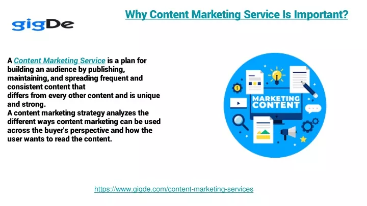 why content marketing service is important