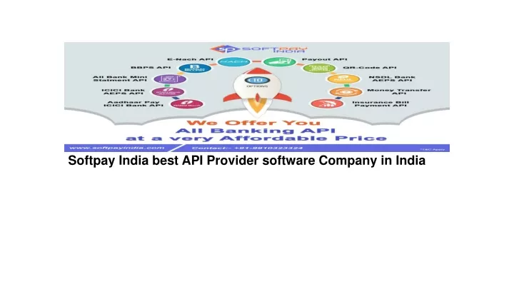 softpay india best api provider software company in india