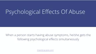 psychological effects of abuse