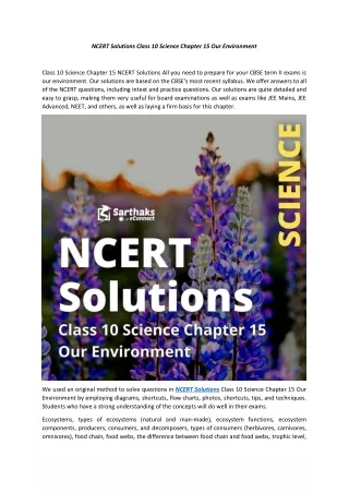 ncert solutions class 10 science chapter