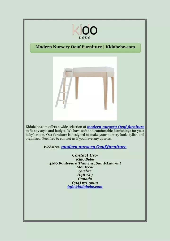 modern nursery oeuf furniture kidobebe com