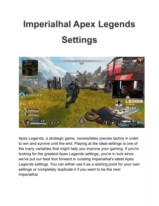 ImperialHal’s Apex Legends Settings