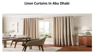 linen curtains in abu dhabi