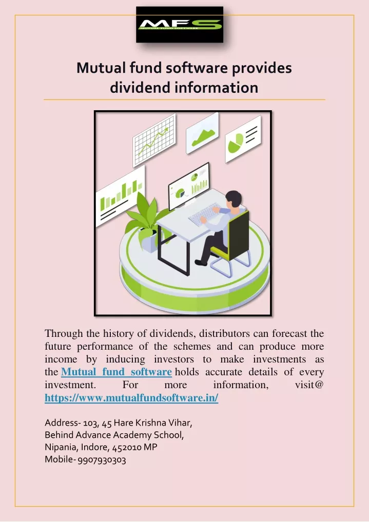 mutual fund software provides dividend information