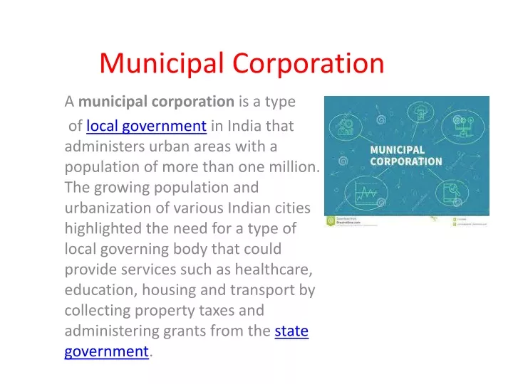 municipal corporation