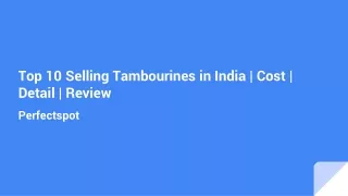 Top 10 Selling Tambourines in India _ Cost _ Detail _ Review