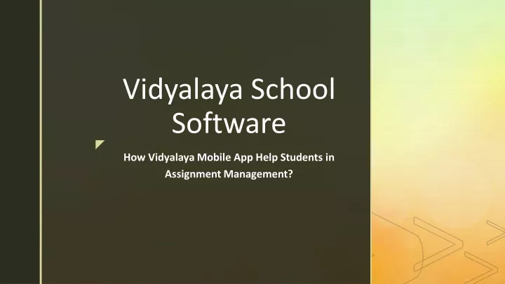 vidyalaya school software