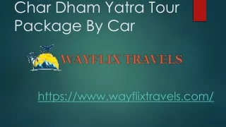 char dham yatra tour package by car