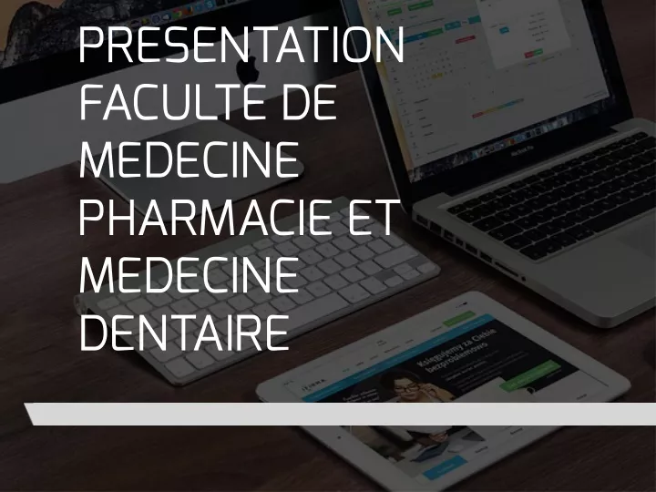 presentation faculte de medecine pharmacie