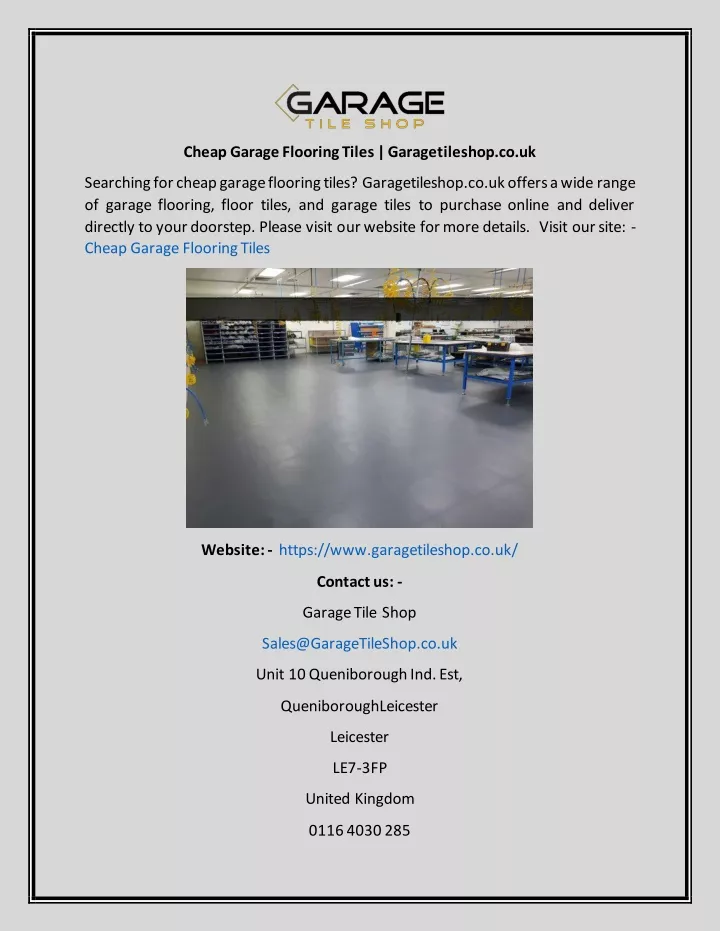 cheap garage flooring tiles garagetileshop co uk