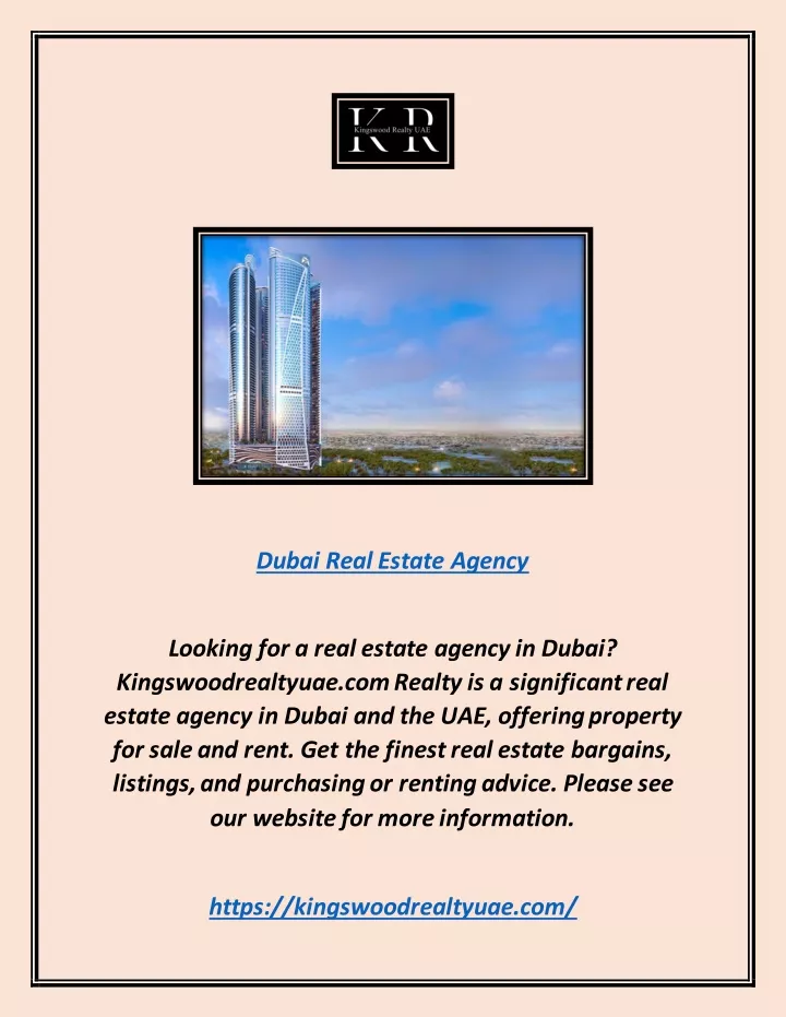dubai real estate agency