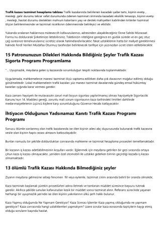 Nasıl İşe Alınır ölümlü Trafik Kazası Maddi Programlama Endüstri