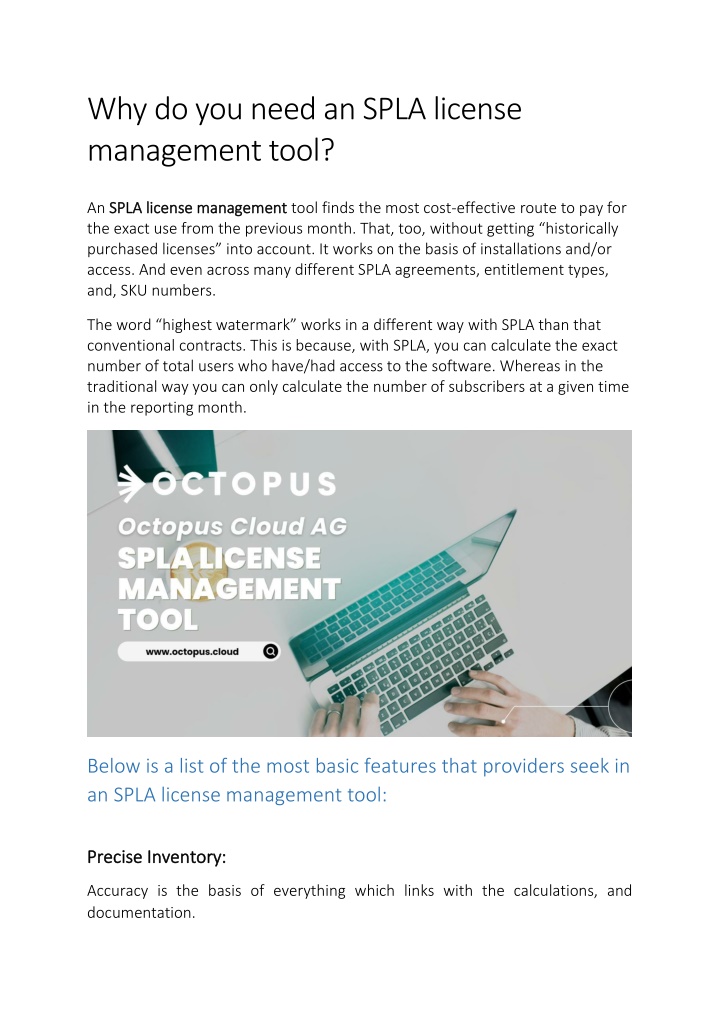 why do you need an spla license management tool